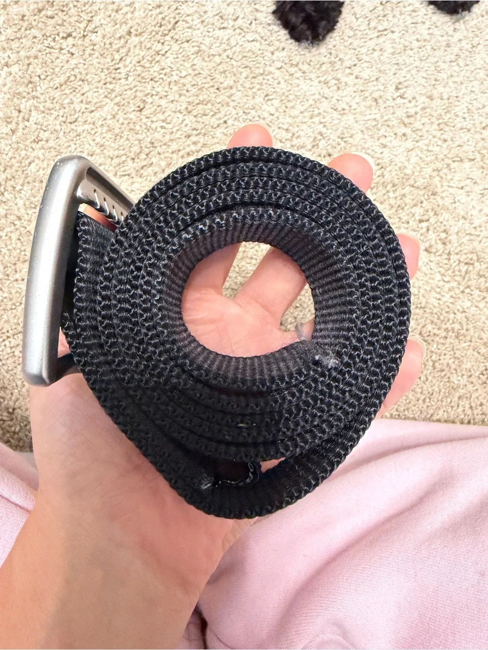 Patagonia VTG Black Friction Canvas Web Belt